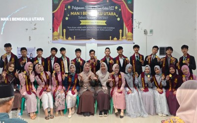 MAN 1 Bengkulu Utara Gelar Pelepasan Siswa Kelas XII Secara Sederhana