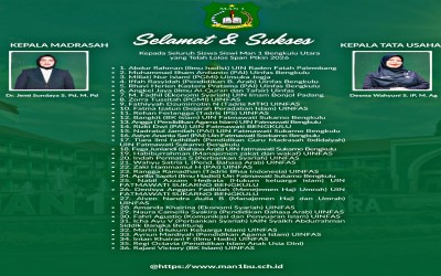 Luar Biasa, 36 Siswa MAN 1 Bengkulu Utara Lulus SPAN-PTKIN 2026