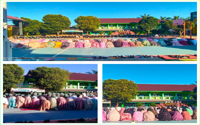 MAN 1 Bengkulu Utara Gelar Sholat Dhuha Berjamaah