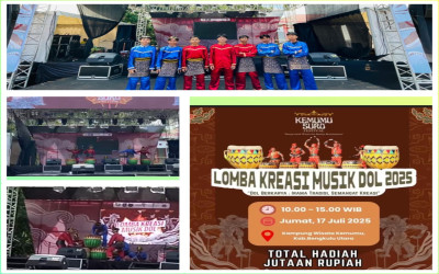 Sanggar  Amanah MAN 1 Bengkulu Utara  Unjuk Kebolehan  di Kreasi Musik Dol 2025